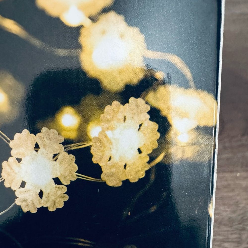 Christmas Snowflake Holiday LED String Lights